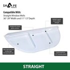 Straight Flat Window Well Cover 39 In  W X 13 In  D X 2-1 2 In  H Economy