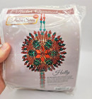 Herrschners Holly  48 Collectors Series Sequin Bead Christmas Ornament Kit