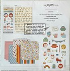 Vintage Varsity  Scrapbooking Page Kit - 43 Pieces - By The Paper Studio Retro 