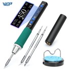 Wep 928d-iv Portable Soldering Iron Station Usb C Rechargeable Car Repair Tool