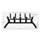 17 Inch Heavy Duty Fireplace Grate   Solid Steel Firewood Log Burning Rack
