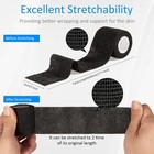 15 Rolls Self Adhesive Tape Wrap  non-woven Elastic Bandage Wrap 2in X 5 Yards