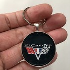 Vintage Chevrolet Chevy El Camino Chrome Badge Emblem Logo Keychain