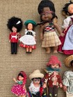 Vintage Souvenir Dolls From Around The World Lot Of 16