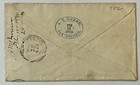 1880 Auburn California Cover To San Francisco A t  Green Purple   Blue Cancels