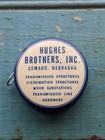 Vintage Hughes Brothers Seward Nebraska Advertising Celluloid Measuring Tape