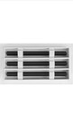 14x6 Modern Ac Vent Cover - Decorative White Air Vent - Standard Linear Slot 