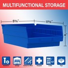 30150 Plastic Shelf Bins  Heavy Duty Storage Bins For Garage  Closet  And Dra   