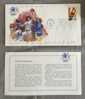 Commemorative Box Set 1984 Olympic Games-24 Official Stamps On 20 Fdc   s-info coa