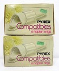 Pyrex Compatibles Napkin Rings    two Sets Of 6 - Nos