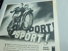 Original Hd Harley Davidson Dealer Poster 24 X 17 Knuckle Pan Wl Sign 1950s