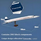2025 New Airbus Concorde Building Kit Supersonic Airliner Space Shuttle 10318 Mo