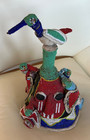 Yoruba Bead Covered Bird Hat 16   1900s