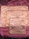 Eleanor Beard Quilted Satin Jewelry  Lingerie  Cosmetic Travel Pouches Set Of 3