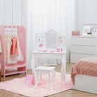 Fantasy Fields Kids Dressing Table Vanity Set  Mirror   Stool White Td-13366d