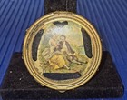 Antique  1920 s Rococo Brass Powder Compact
