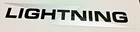 Lightning Black   Silver 1 2 X 3  Top Gas Petrol Tank Sticker 1969-70 Bsa A65