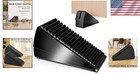 Heavy Duty Door Stopper  Stainless Steel Adjustable Spring Large Large  Black