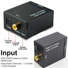 With Fiber Cable Digital Optical Coax To Analog Rca L r Audio Converter Adapter
