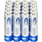 20pcs 1 2v 2a Aa Bty Rechargeable Batteries Battery 3000mah Ni-mh Us Fast Shipp