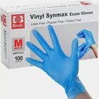1000pcs Disposable Synmax Vinyl Exam Gloves Latex-free   Powder-free -medium