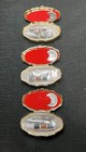 Vintage Mini Metal Gold Tone Pillbox Travel Sewing Kits Lot Of 3 Utah  Usaf  Or
