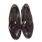 Vintage G h  Bass Weejuns Burgundy Leather Kiltie Tassel Loafers Men s Size 10