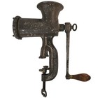 Vintage Cast Iron Enterprise  10 Table Mounted Meat Grinder Usa W  Extra Parts
