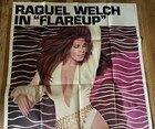 Original Vintage 1969 Raquel Welch Flare Up 3-sheet Movie Poster 41x81 Rare