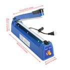 Economic 12 impulse Heat Sealer 300mm Plastic Poly Bag Hand Sealing Machine