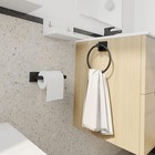 Toilet Paper Holder   Towel Ring Set     Matte Black  Bathroom Accessories