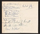 Cesar Romero Art Linkletter Goodwin Knight Original Multi-signed Autograph Sheet