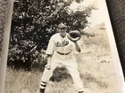Vintage Photo Photograph Baseball Player Man Uniform Glove Bills Clothes 1940   s
