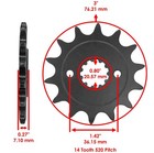 Front Rear Drive Chain Sprocket For Honda Crf250l 2013-2020  23801-kyj-940