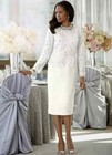 Size 6  Ashro Winter White Formal Church Party Santa Rosa Jacket Dress New