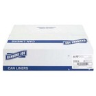 Genuine Joe Trash Can Liner 55-60 Gallon  8mil 38 x58  100 bx Clear coreless