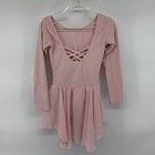 Arshiner Leotard Ballet Dance Dress Girls 140 Pink Ruffle Criss Cross Back Tutu