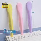 - Pen-shaped Erasers  3 Pack  Pastel Colors  Grip Erasers Cute Erasers For Kids 