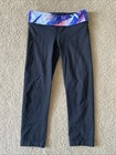 Girls Ivivva Leggings Size 7 Black Stretch 