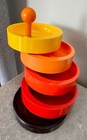 Vintage Ussr Space Age Desk Plastic Storage Box Mid Century Decor