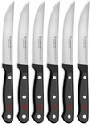 Wusthof Gourmet 6 Piece Kitchen Steak Knife Set - Stainless Steel - Great Gift