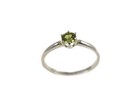 Rare 19thc Antique   ct Demantoid Green Garnet silver Ring  Ancient Celt Rome Gem