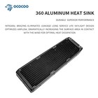 Ad360 360mm 45mm Thick Aluminum Radiator G1 4 13-layer 3x120mm Pc Water Cooling