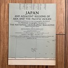 National Geographic Map Of Japan And Adjacent Regions Of Asia April 1944