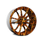 19 x38  Hydrographic Film Hydro Dipping Water Transfer Red Fire Flame  15