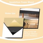 12x59 Inch Sponge Neoprene Foam Sheet 1 16 Inch Thick W  Adhesive For Shock Pad