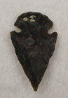 Awesome Black 1 1  Flint Arrowhead Spearhead Stone Point Knife Blade I-301