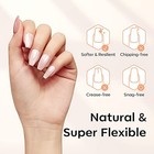  Short Coffin Nail Tips - 500pcs Fake Nails Gel Tips Half Matte Full Cover No 