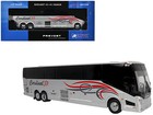 Prevost H3-45 Coach Bus  cardinal Transportation  Silver Metallic With Graphi   