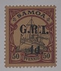 Travelstamps  Germany Colonies Samoa Stamps 4d On 50pf Mint Og Nh   signed Unwmk